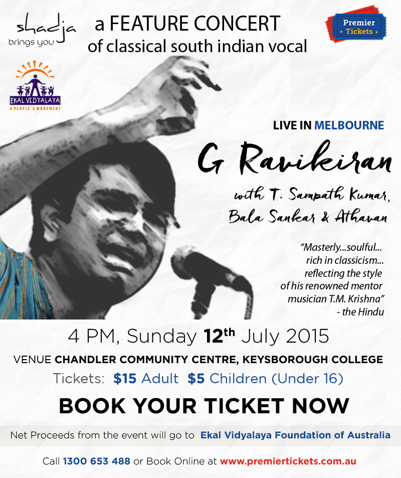 G Ravikiran's Feature Concert - Melbourne