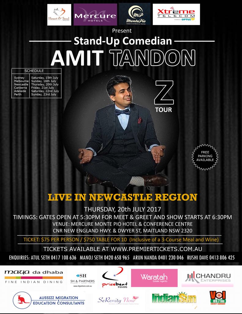 Amit Tandon The Married Guy Stand Up Comedian - Live in Newcastle Region