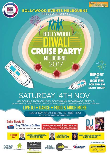Bollywood Diwali Cruise Party 2017 - Melbourne
