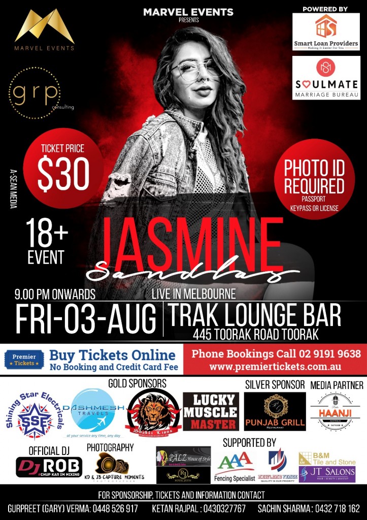 Jasmine Sandlas Live In Melbourne