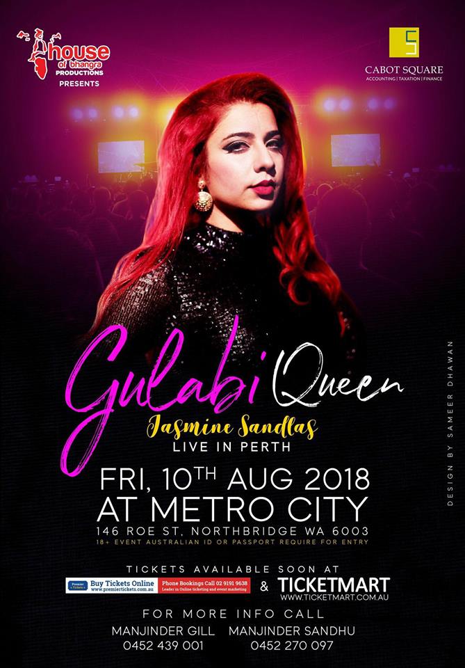 Gulabi Queen Jasmine Sandlas Live In Perth