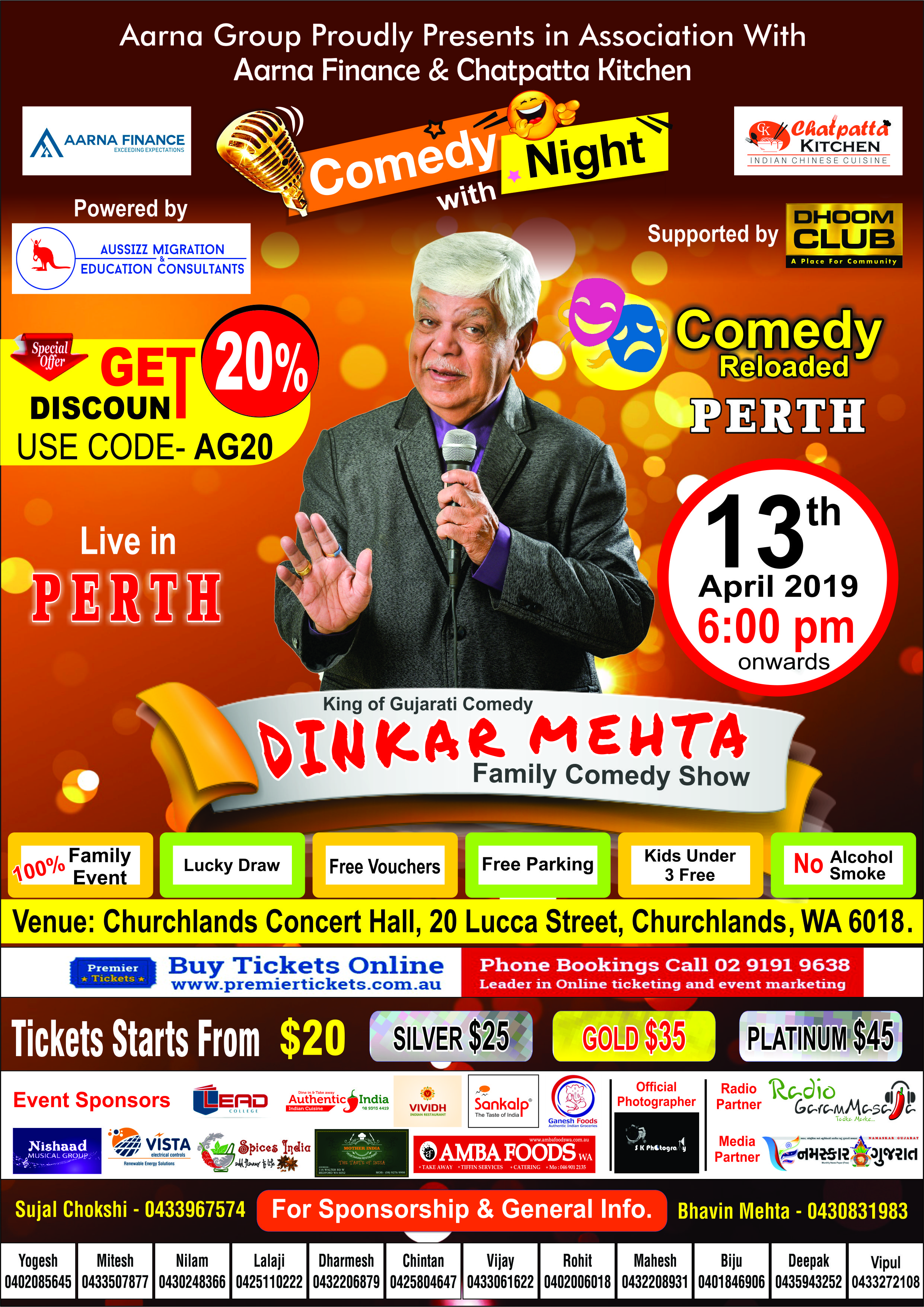 Dinker Mehta Family Comedy Show - Perth Dinker Mehta Family Comedy Show - Perth