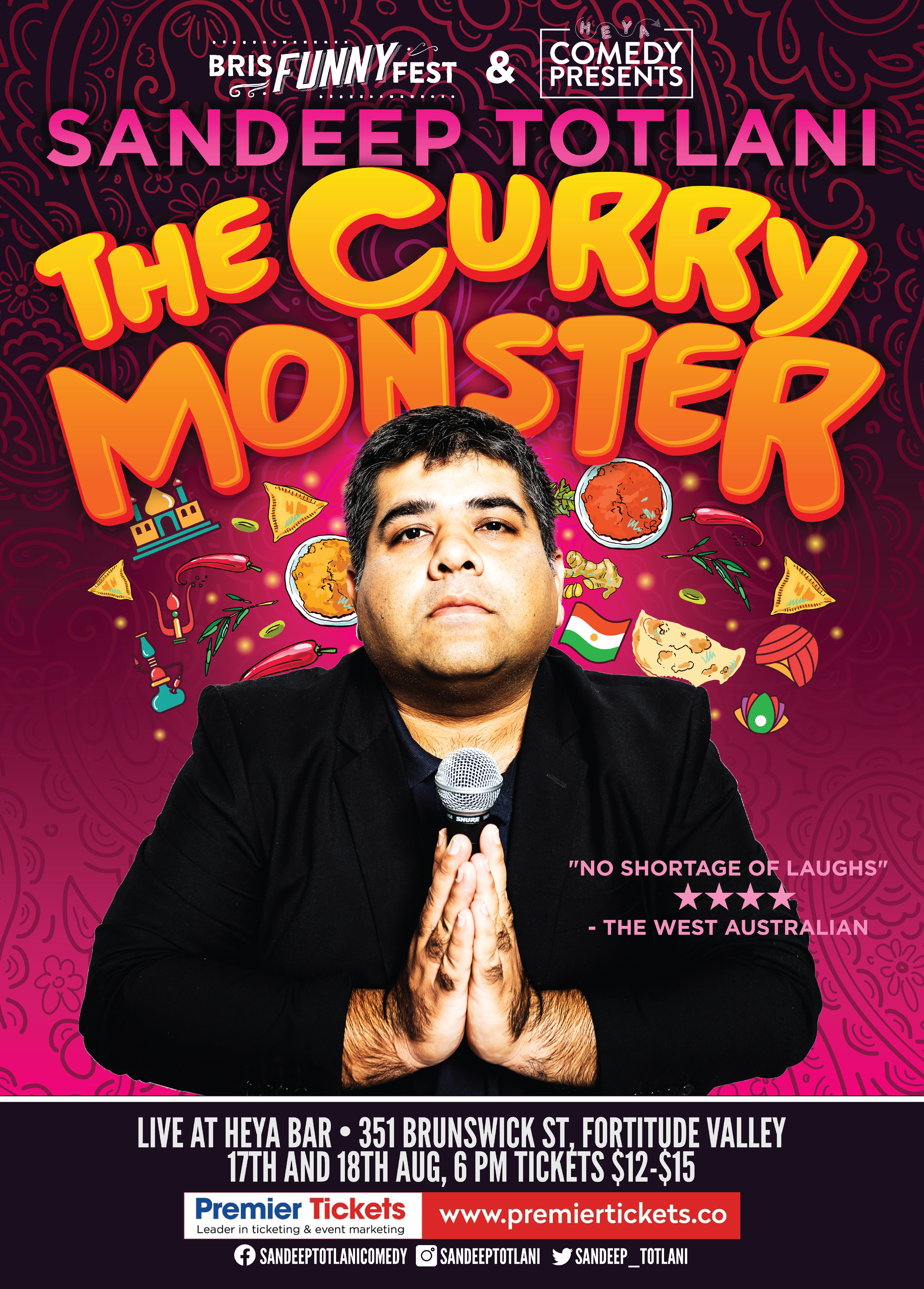 The Curry Monster in Brisbane - Stand up Comedy The Curry Monster in Brisbane - Stand up Comedy