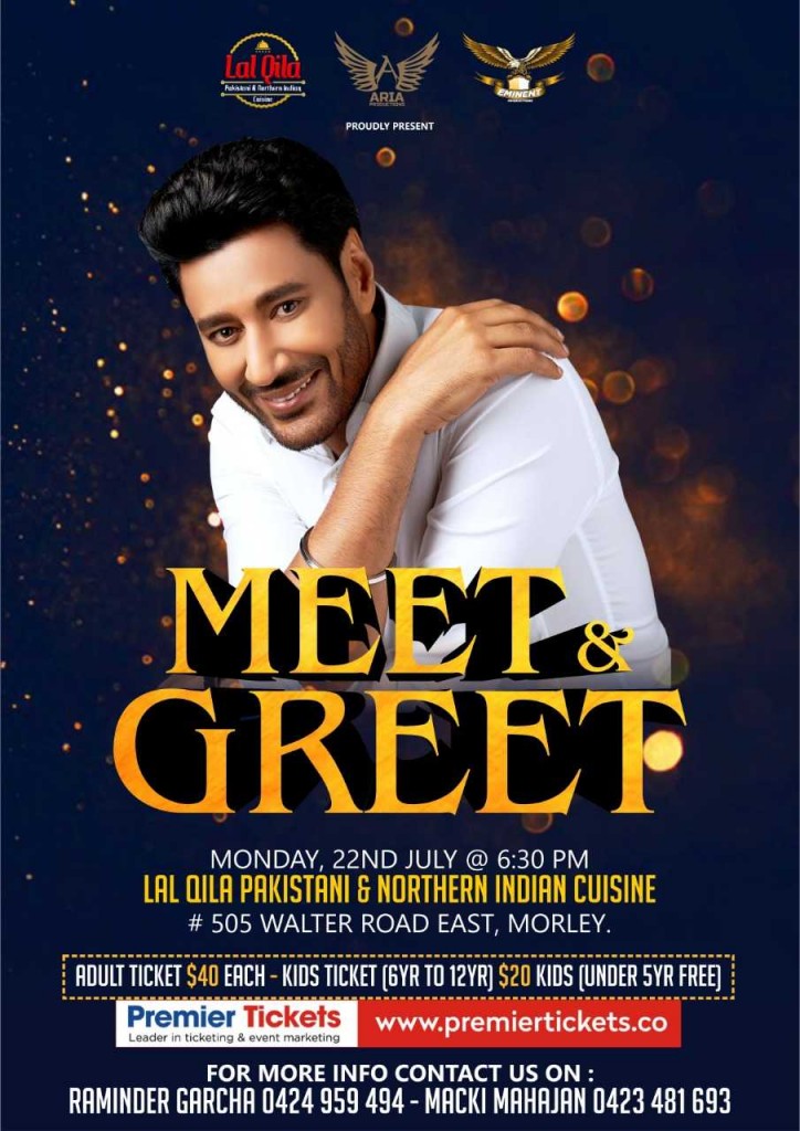 Meet & Greet with Harbhajan Mann - Perth