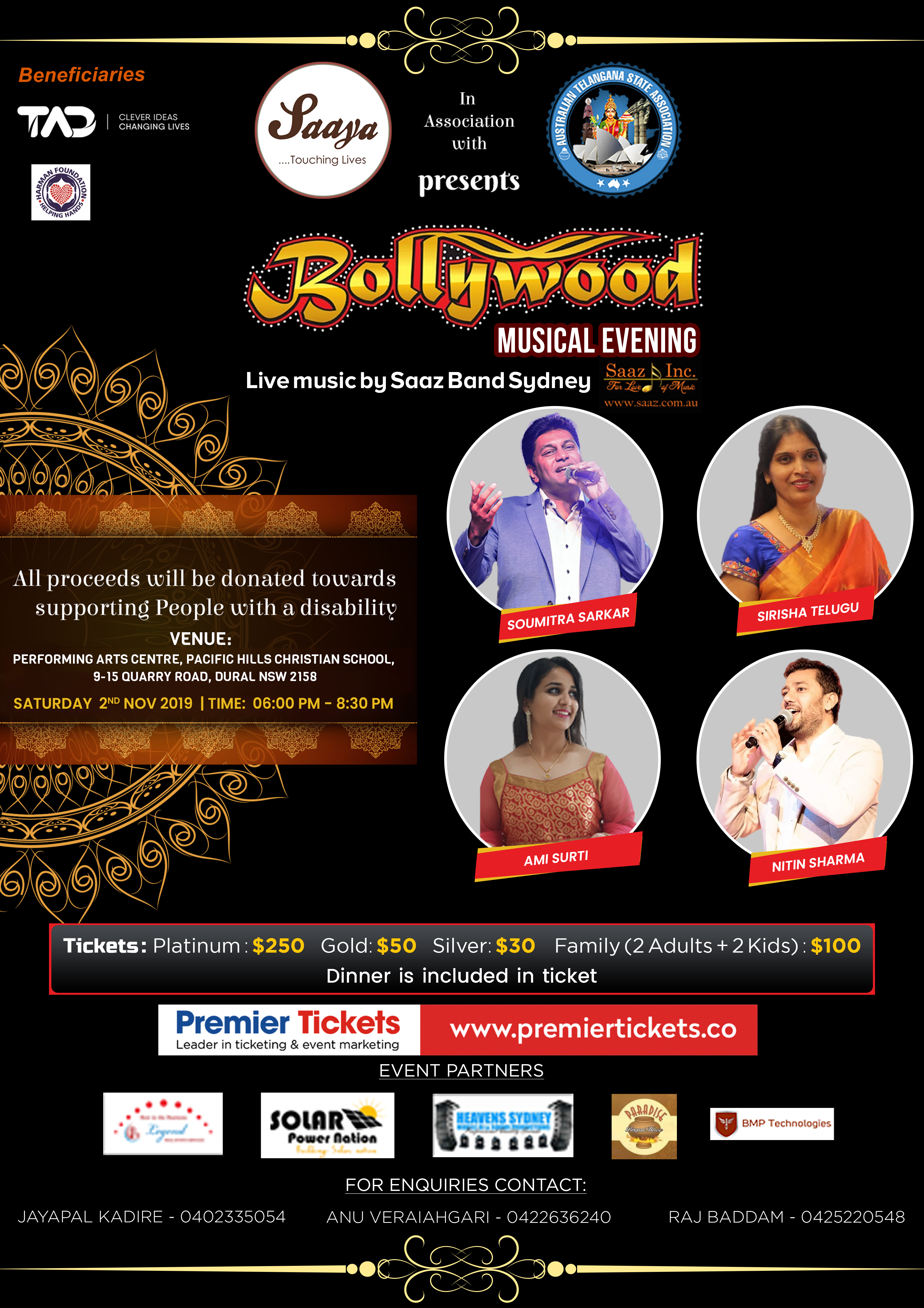 BOLLYWOOD MUSICAL EVENING BOLLYWOOD MUSICAL EVENING