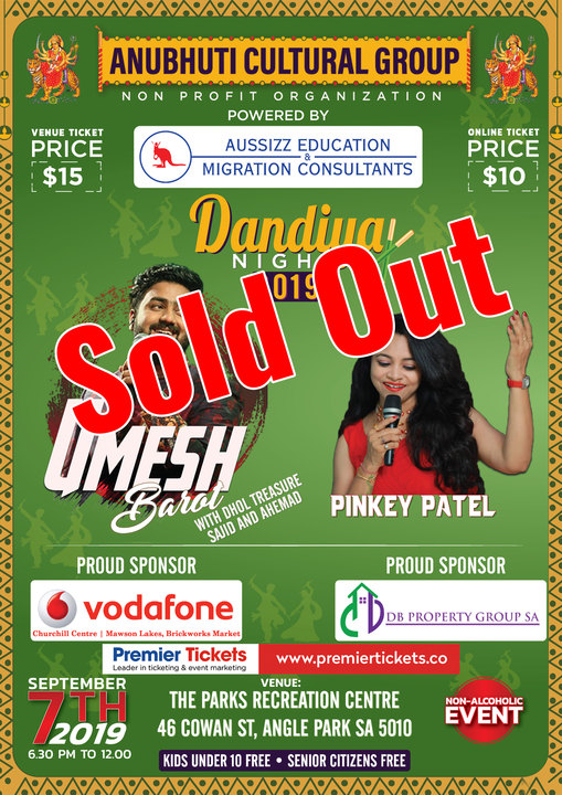 Dandiya Night 2019 With Umesh Barot In Adelaide