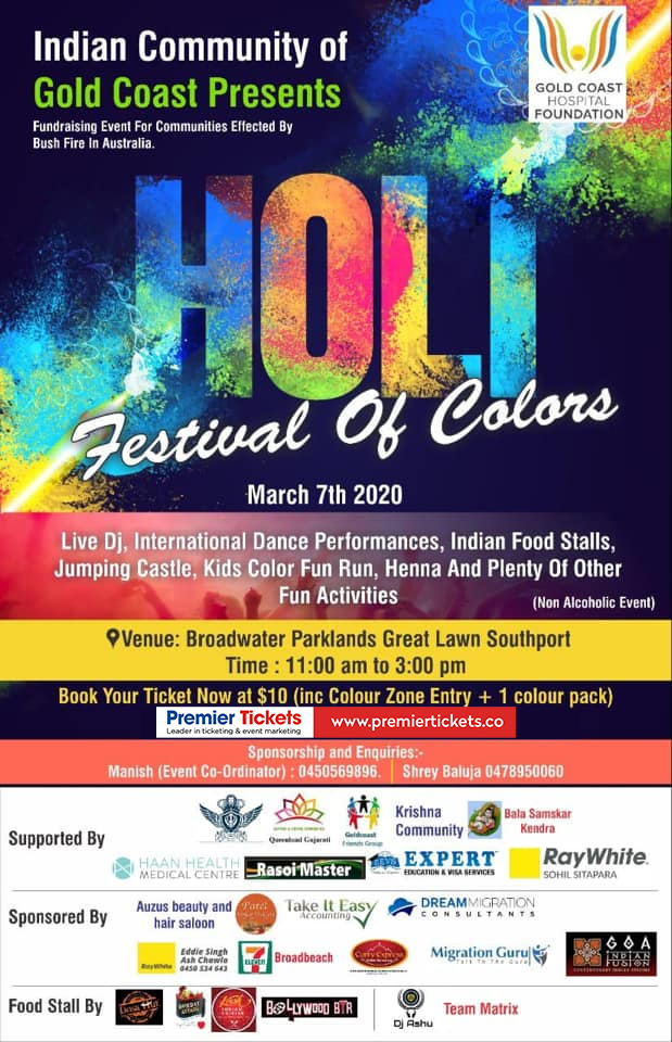 Holi - Festival of Colors & The Gold Coast Kids Color Fun Run