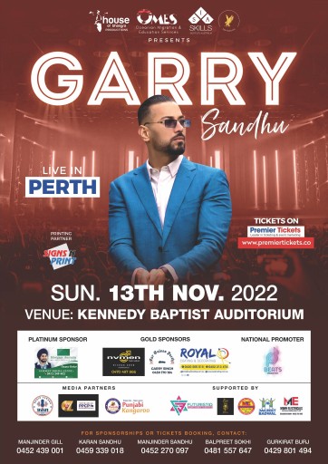 GARRY SANDHU - Live In Perth 2022