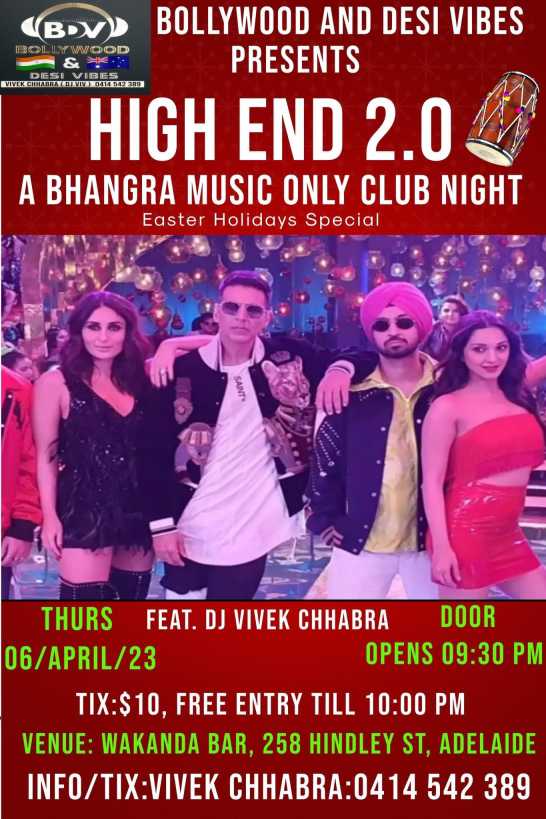 A Bhangra Music Only Club Night - High End 2.0