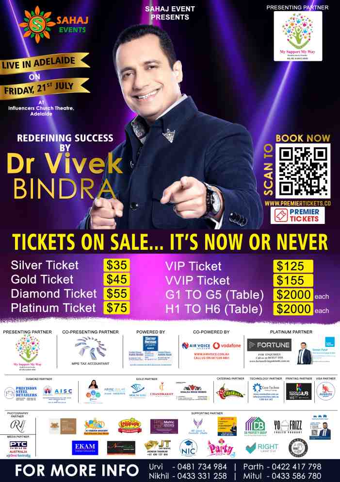 Redefining Success by Dr Vivek Bindra - Adelaide