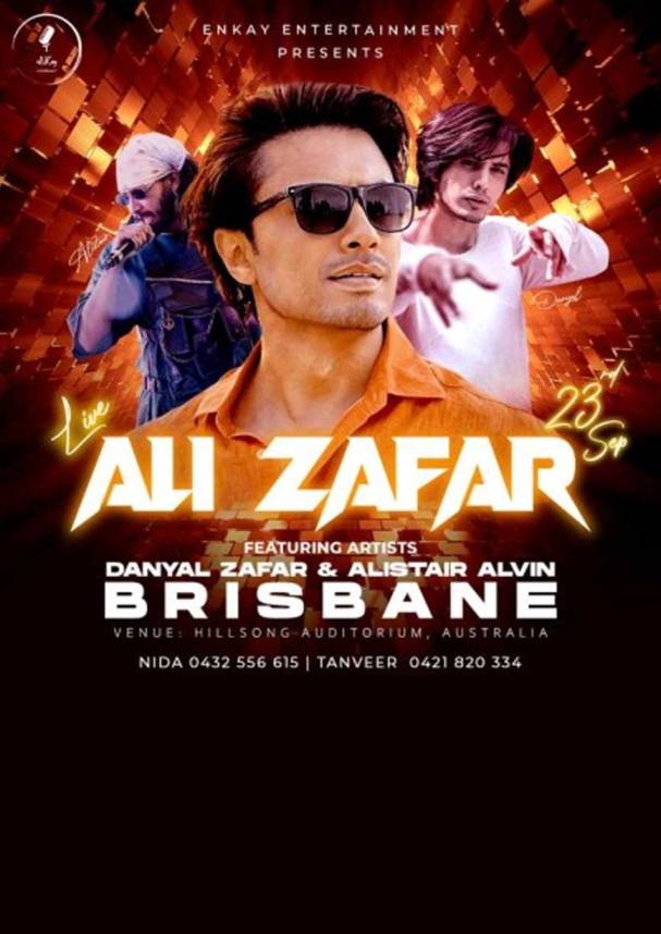 Ali Zafar Live In Brisbane 2023