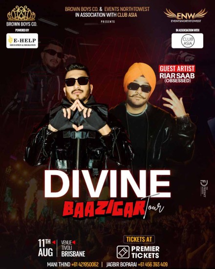 Divine Baazigar Tour Live in Brisbane 2023