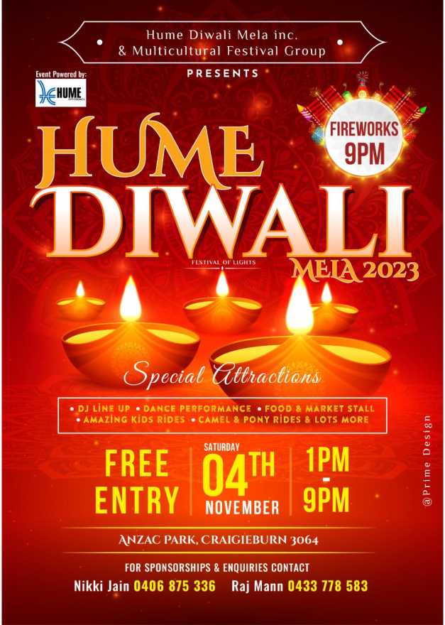 Hume Diwali Mela 2023 - Craigieburn