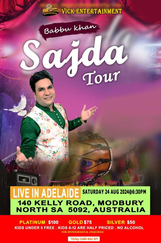 Sajda Tour - Live In Adelaide 2024 Sajda Tour - Live In Adelaide 2024