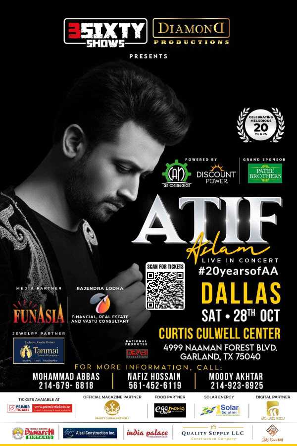 Atif Aslam Live In Concert - Dallas Atif Aslam Live In Concert - Dallas