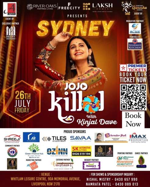 Killol With Kinjal Dave - Garba Live In Sydney 2024