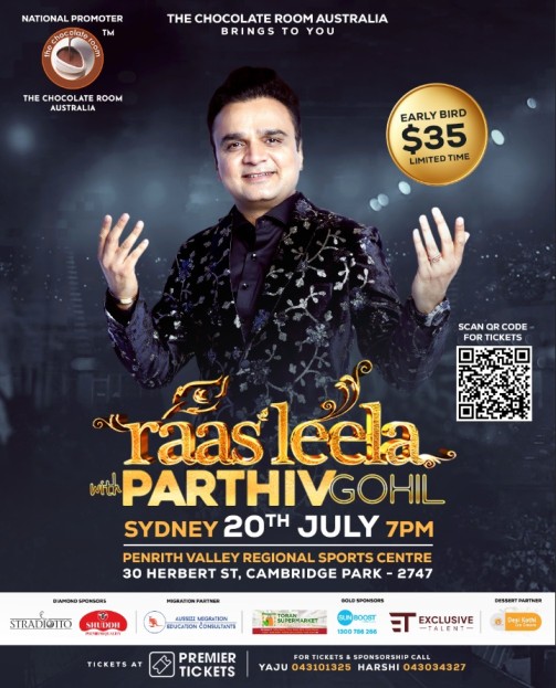 RaasLeela with Parthiv Gohil in Sydney 2024