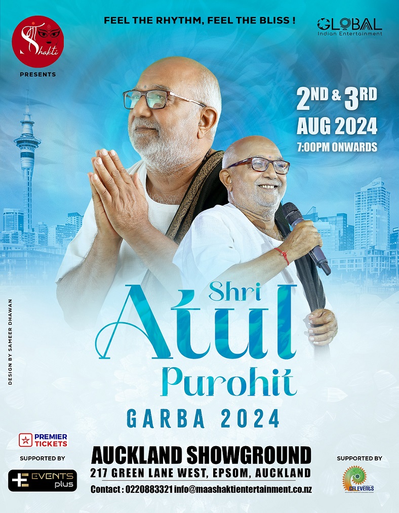 Shri Atul Purohit GARBA 2024 in Auckland Shri Atul Purohit GARBA 2024 in Auckland