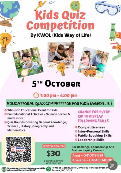Kids Quiz Competition By KWOL 2024 Kids Quiz Competition By KWOL 2024