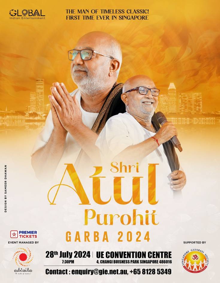 Shri Atul Purohit GARBA 2024 in Singapore