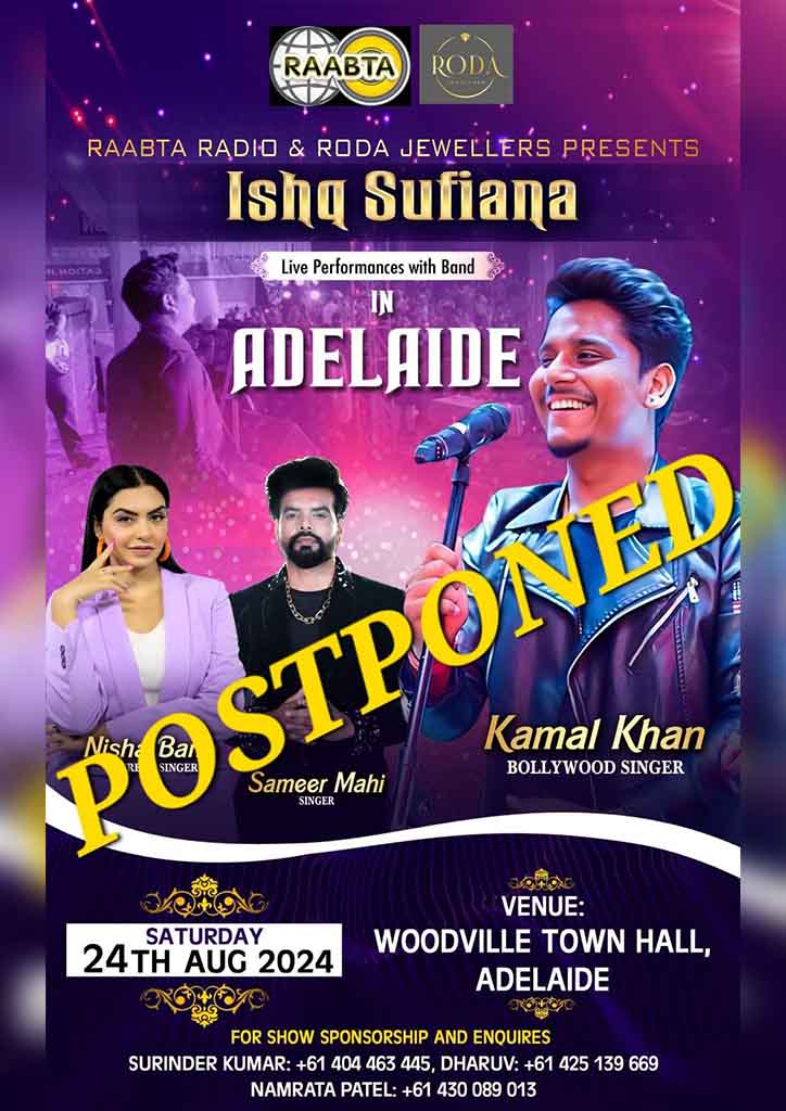 Ishq Sufiana Live Performances With Band In Adelaide - 2024