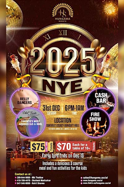 Bollywood Glitz & Glamour: New Year's Eve 2025 with Hungama Social