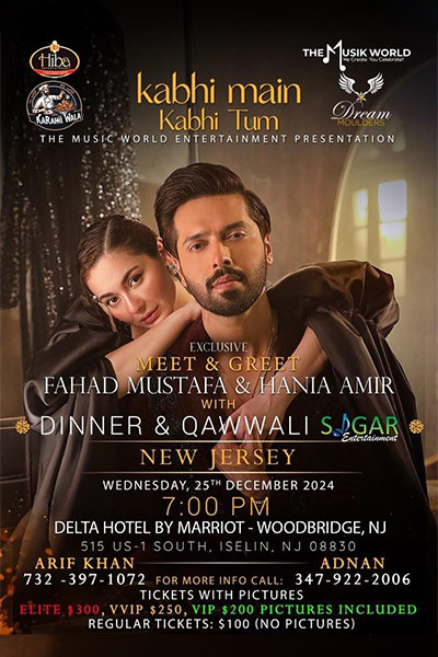 Kabhi main Kabhi Tum with Fahad Mustafa & Hania Amir in New Jersey 2024 Kabhi main Kabhi Tum with Fahad Mustafa & Hania Amir in New Jersey 2024