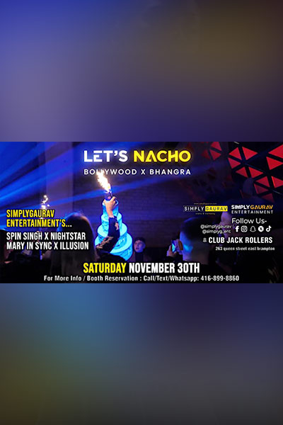 LET'S NACHO | Bollywood & Bhangra Party