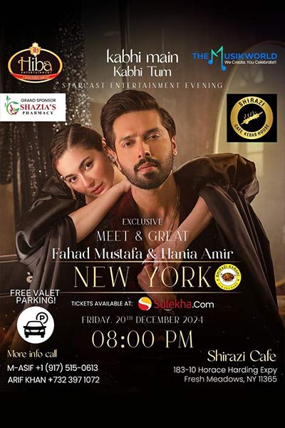 Fahad Mustafa & Hania Amir Meet and Greet in New York 2024 Fahad Mustafa & Hania Amir Meet and Greet in New York 2024