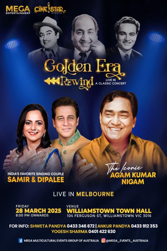Golden Era Rewind - Live in A Classic Bollywood Concert Melbourne 2025