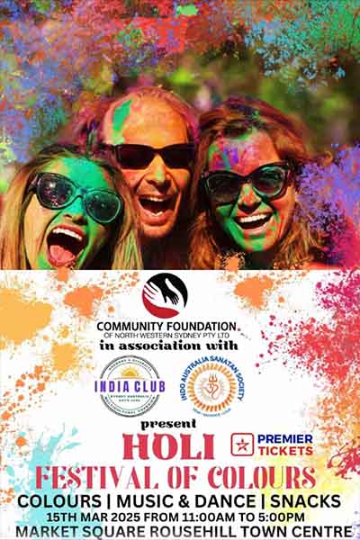 Holi Festival of Colours in the Rouse Hill 2025 Holi Festival of Colours in the Rouse Hill 2025