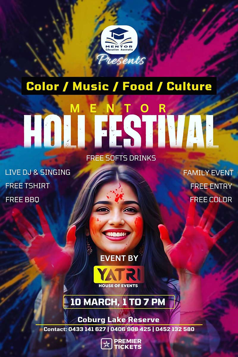 Holi Festival Melbourne - 2025