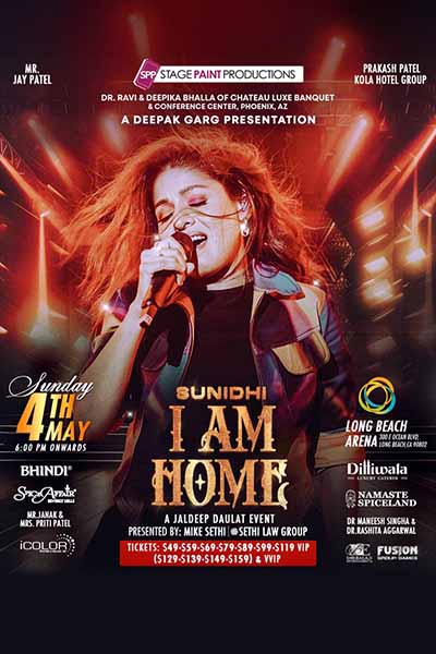 Sunidhi Chauhan – I AM HOME Tour Live in Los Angeles 2025