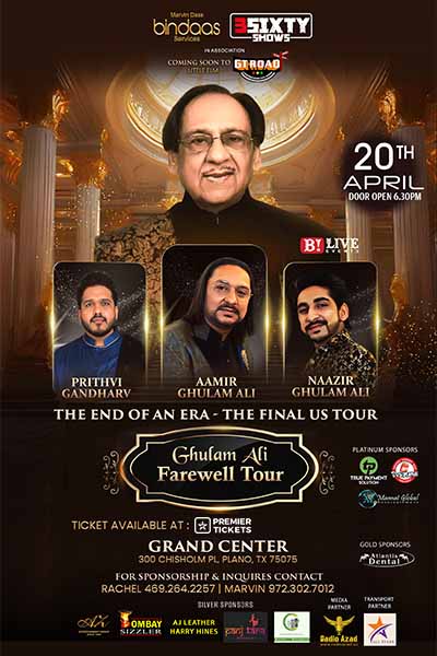 GHULAM ALI - FAREWELL TOUR 2025