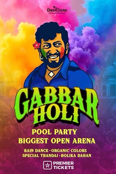 Gabbar Holi Fest – 14th March 2025