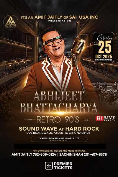 ABHIJEET BHATTACHARYA Live in New Jersey 2025