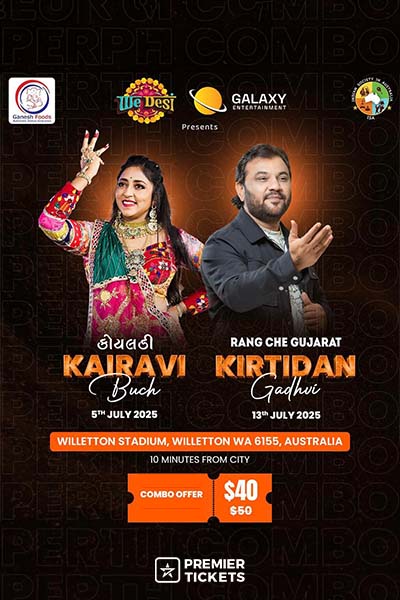 Kirtidan Gadhvi and Kairvi Buch Combo Pass - 2025