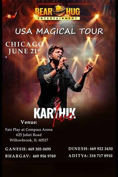 Karthik Live - Magic Tour CHICAGO (Telugu) 2025