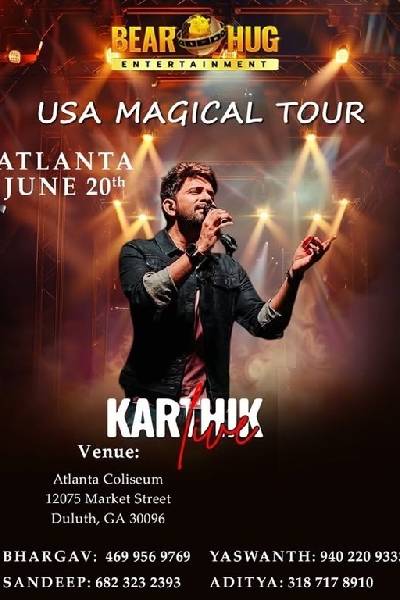 Karthik Live - Magic Tour - ATLANTA (Telugu)