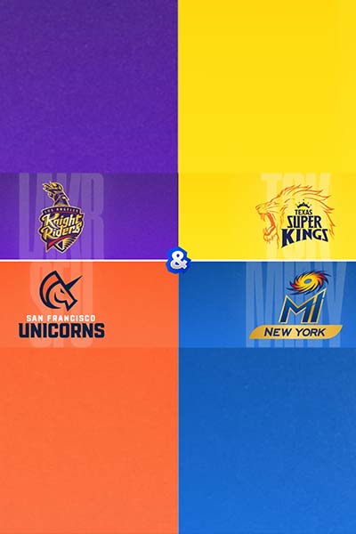 LA Knight Riders vs. Texas Super Kings & San Francisco Unicorns vs. MI New York LA Knight Riders vs. Texas Super Kings & San Francisco Unicorns vs. MI New York