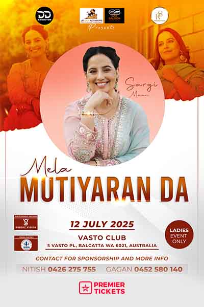 Mela Mutiyaran Da - Perth 2025 (Ladies Event Only)