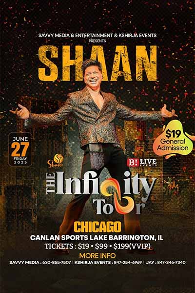 Shaan Live - The Infinity Tour Chicago 2025