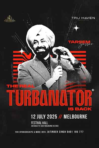 TURBANATOR LIVE IN MELBOURNE 2025 TURBANATOR LIVE IN MELBOURNE 2025