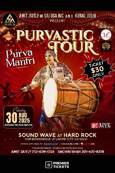 Purvastic Tour by Purva Mantri 2025 in New Jersey