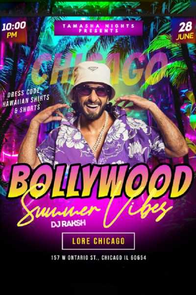 Chicago Bollywood Summer Party- Shirts & Shorts At Lore Nightclub 2025 Chicago Bollywood Summer Party- Shirts & Shorts At Lore Nightclub 2025
