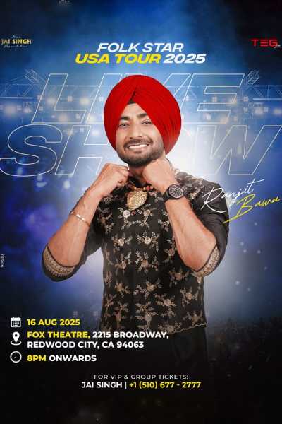 Ranjit Bawa Live In Concert Bay Area 2025