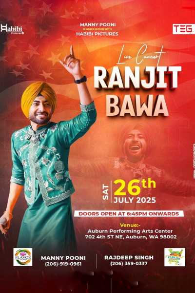 Ranjit Bawa Live In Concert Seattle 2025