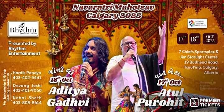 Navaratri Mahotsav Calgary 2025 with Atul Purohit & Aditya Gadhvi