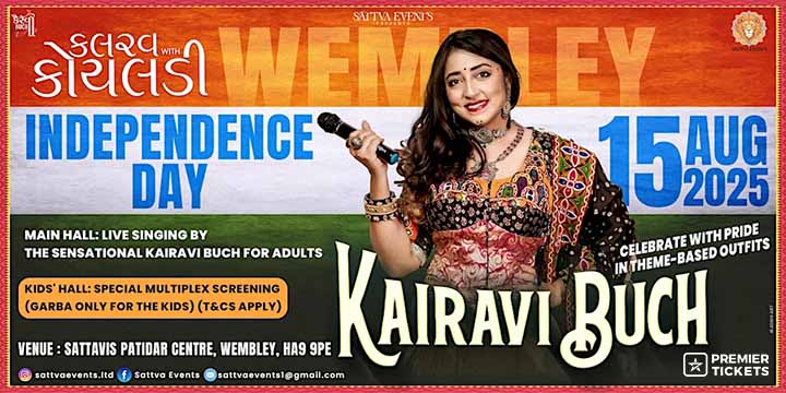 Traditional Garba Night with Kairavi Buch - Wembley 2025