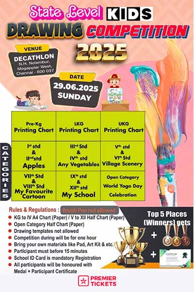 State Level Kids Drawing Competition 29th June 2025